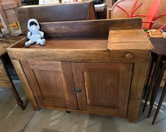 RUSTIC DRY SINK CABINET