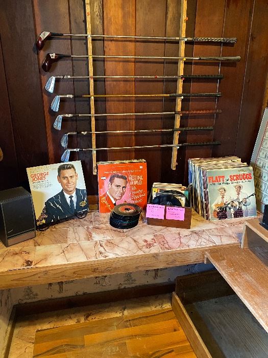 Lots of vintage Country Western LP's and 45's from 1950 to the 1980's. Hank Williams, George Jones, Merle Haggard, Tammy Wynette, Jerry Lee Lewis and so many more!