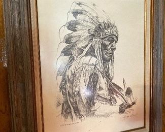 Jim Brewer signed and numbered art