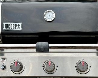 Genesis II E-310 Weber Grill with 3 Burners, Propane in Black and Stainless Steel. Built-In Thermometer.