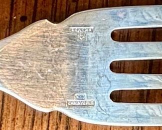 Vintage 1940's Set Christofle Air France Silverware.  Each Serving is 3 Knives, 3 Spoons and 3 Fork.  134 Total Pieces. 