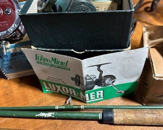 Luxor Reel and Several Rods Shown