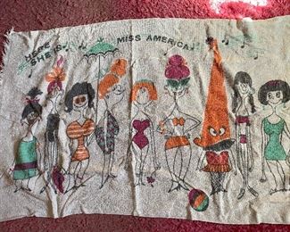 Vintage Miss America Beach Towel