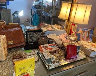 Vintage Purses, Hankies, Gloves, 