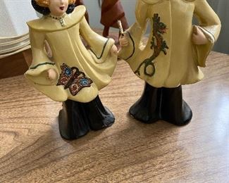 Mid Century Asian Dancing Couple