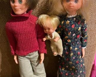 Mattel Sunshine Family with Clothing and Furniture