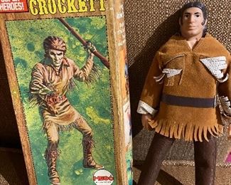 Vintage Davy Crockett Figure with box