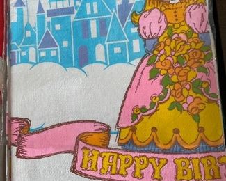 Vintage Happy Birthday Paper Table Covers