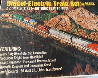 Vintage Diesel Electric Train Set by Marx