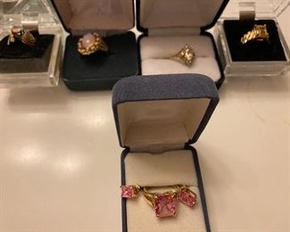 Sterling Rings with CZ'z