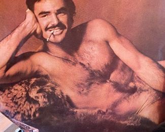 Burt Reynolds Cosmo Magazine..(in the garage!)