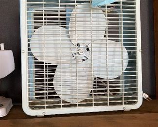 Vintage Turquoise Fan 