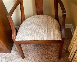 Vintage Mahogany Empire Style Arm Chair (2)