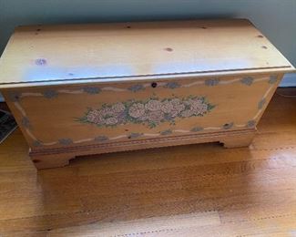 Lane Furniture Blanket Chest. Hand Painted