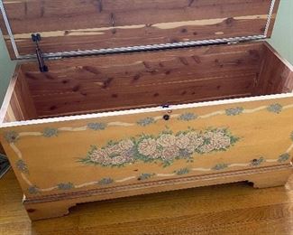 Open Cedar Blanket Chest