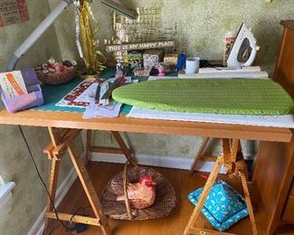 Sewing,Craft Drafting Table, With hand Painted Horses!!
