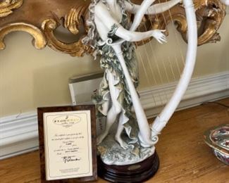 Giuseppe Armani Florence Harp Player figure Limited Edition