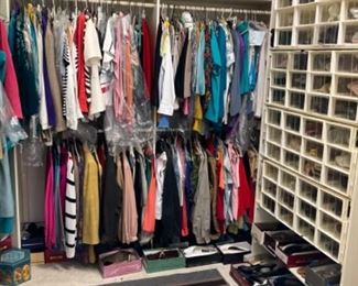 Several Closets full of ladies designer clothes