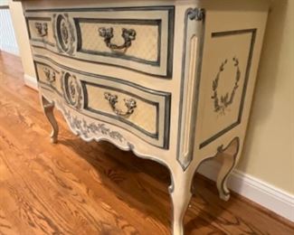 LaBarge hand painted Alexandrine commode