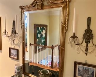 Decorative Arts gilt wood mirror