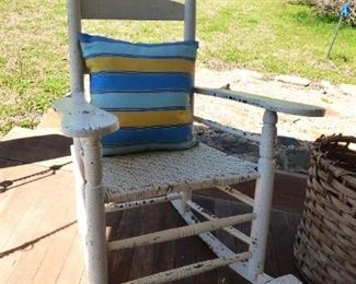 Antique Rocker with foot rest