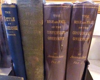 "The Rise and Fall of The Confederate Government", 2 Volumes, By Jefferson Davis, 1881 (See Next 3 Pictures)