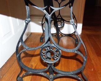 Standard Treadle sewing machine base made into a table