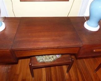MCM dressing table with mirror down