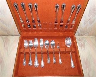 Lunt Sterling Flatware Set in Wood Case (See Next Picture)