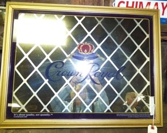 Crown Royal mirrored sign