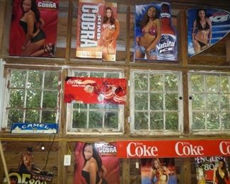 MORE Beer Signs, Coca Cola signs