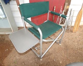 MCM camping chair with fold out side table (1 of a Pair)
