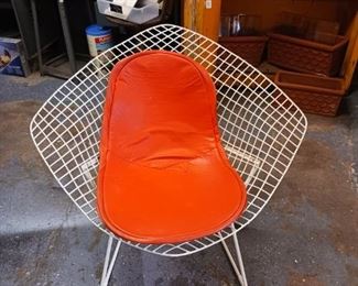 Mid Century Diamond Wire Chair