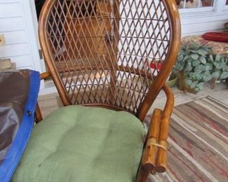 closeup of chair, we have a table & 4 chairs