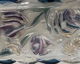 Ocean-Inspired Glass Plate