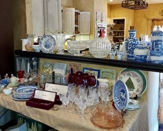Glassware, Spode, Blue Willow Child's Teaset