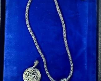 "John Hardy" Necklace w/Reversible Pendant