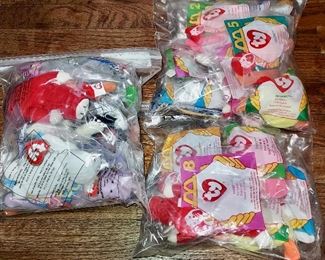 1999 McDonald's Beanies, Complete, Plus More