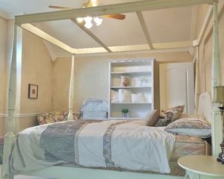 Hand Painted Queen Canopy Bed