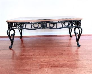 Metal & Wood Coffee Table