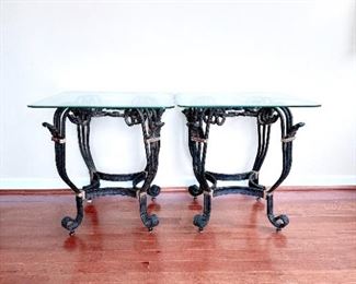 Metal & Glass End Tables