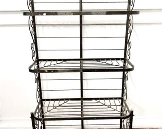Black Metal Bakers Rack