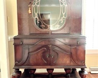 Jacobean China Hutch Cabinet