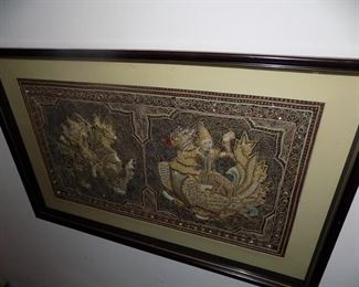 vintage Thai/Burmese beaded tapestry