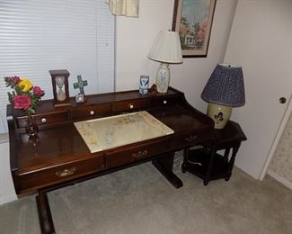 wooden writing desk