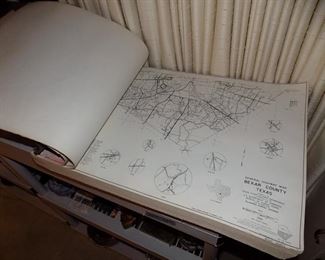 1956 Texas Highway maps....old state records