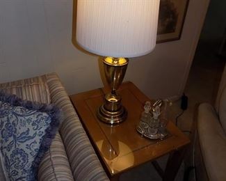 Pair Brass lamps