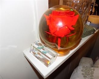vintage floral globe