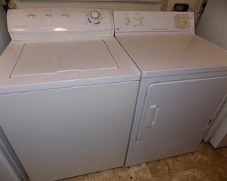 washer and electric dryer