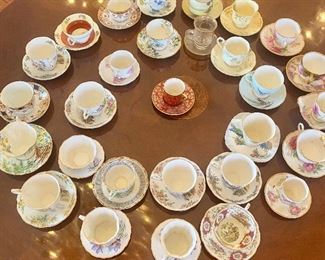 $10 each wonderful array of cups & saucers   no chips   english french  etc    